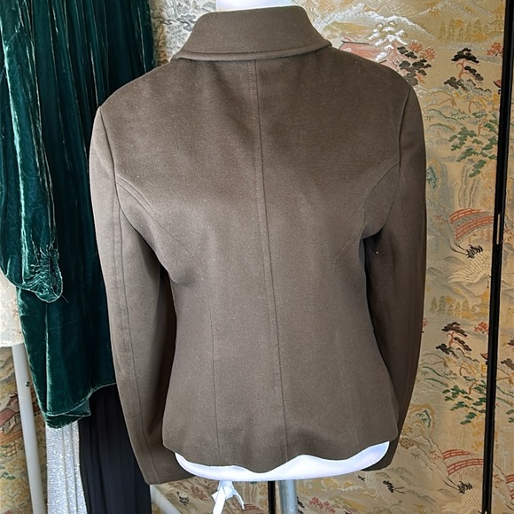 STRENESSE BY GABRIELE STREHLE BROWN WOOL & CASHMERE DRESSY JACKET SIZE 8 - Picture 4 of 16